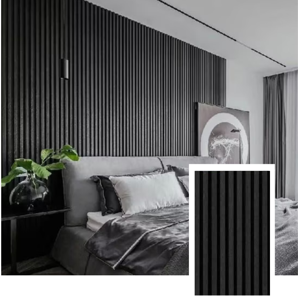 NordLyd™ Premium Akustyczny Panel Lamelowy — Dąb Naturalny (2,7 x 1,10 m)