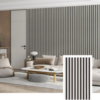 NordLyd™ Premium Akustyczny Panel Lamelowy — Dąb Naturalny (2,7 x 1,10 m)