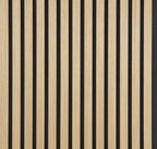 NordLyd™ Premium Akustyczny Panel Lamelowy — Dąb Naturalny (2,7 x 1,10 m)