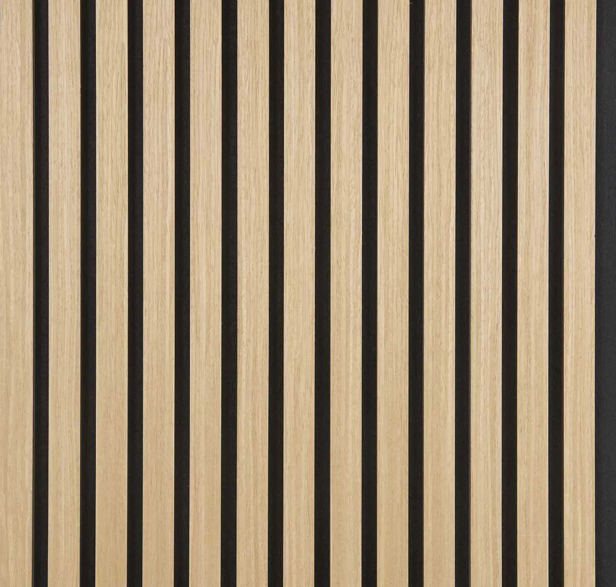 NordLyd™ Premium Akustyczny Panel Lamelowy — Dąb Naturalny (2,7 x 1,10 m)