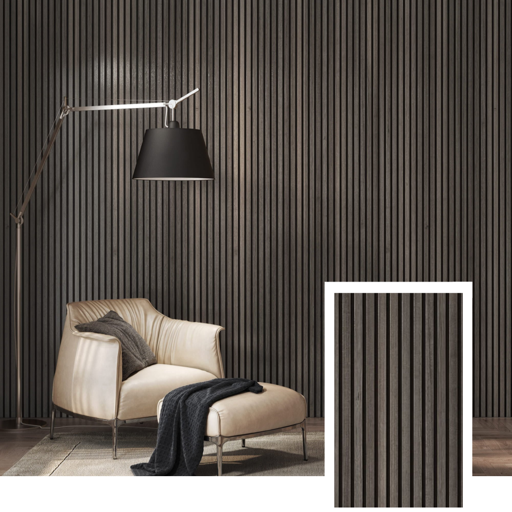 NordLyd™ Premium Akustyczny Panel Lamelowy — Dąb Naturalny (2,7 x 1,10 m)